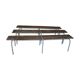 Three school benches