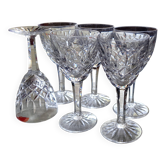 "Chantilly wine glasses on foot" from the Saint-Louis Crystalworks
