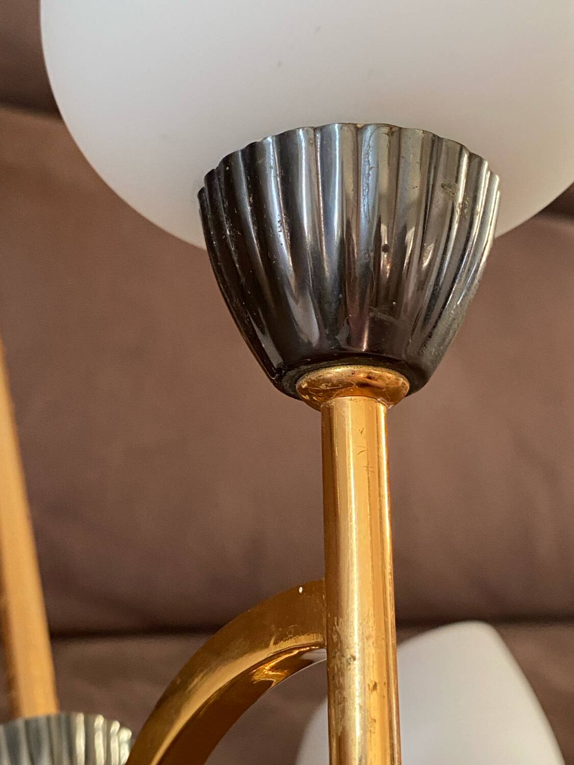 Rare Lustre Vintage des années 60, dans l’esprit Stilnovo / Maison Arlus.