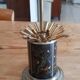 Cigarettes holder vintage metal enamelled