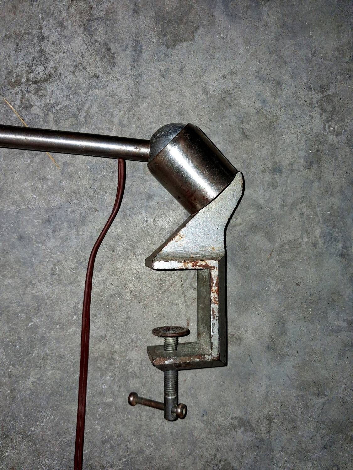 Old and authentic Mazda workshop lamp.