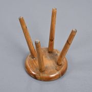 Pine stool by René Martin, France, circa 1965