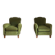 Velvet club chairs