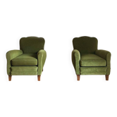Velvet club chairs