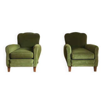 Fauteuils club velours