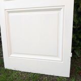 Communication door H219.5xL80cm, old panelled and moulded.