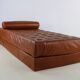 Scarce dutch design all leather daybed by Martin Visser for Spectrum Hollan