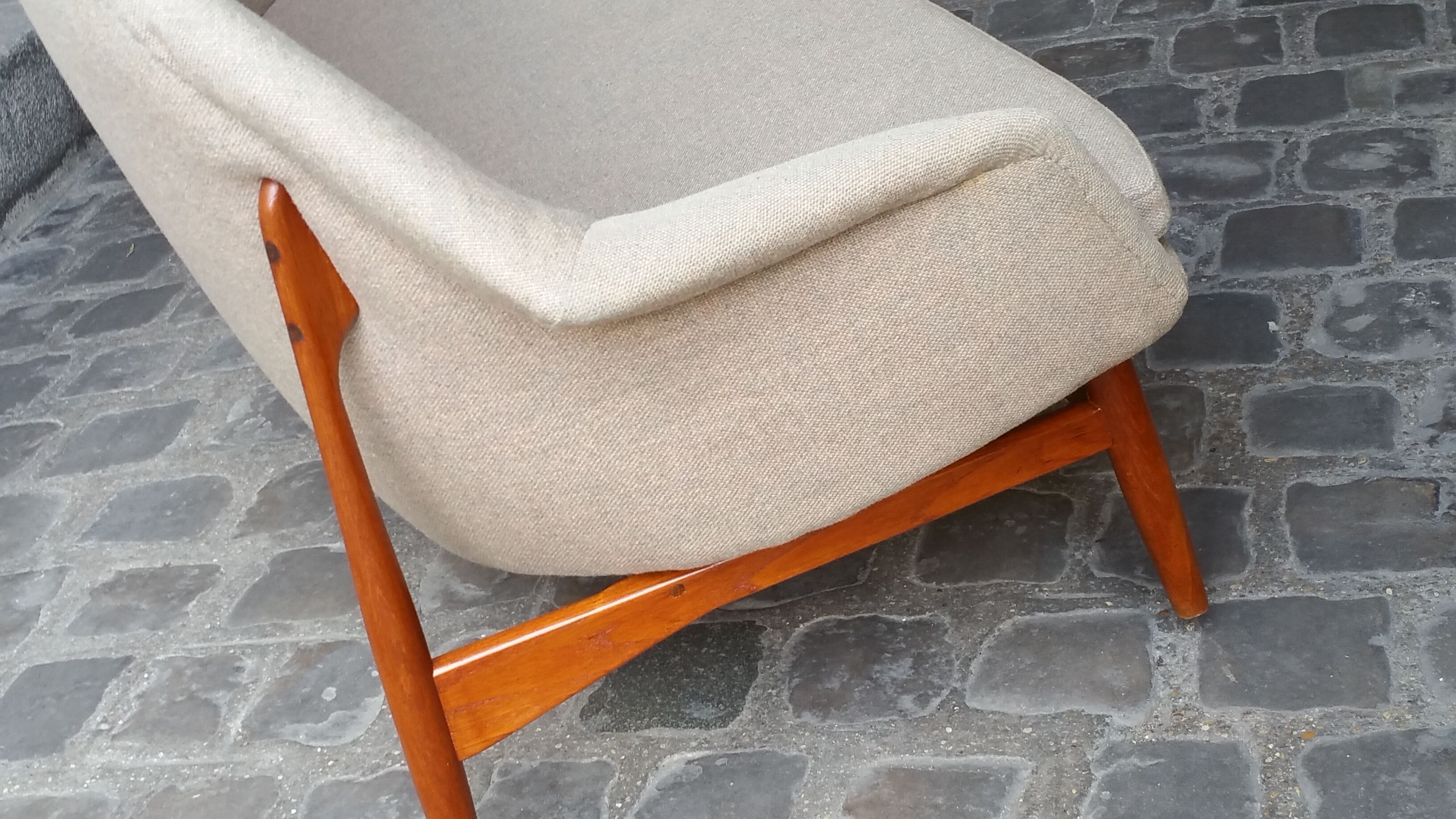 Sofa organic Danish Ib Kofod - Larsen for Carlo Gahrn of 1957