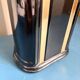 Vintage black & gold ceramic table lamp