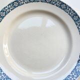 6 Flat plates Terre de fer Longchamp model René Made in France