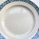 6 Flat plates Terre de fer Longchamp model René Made in France