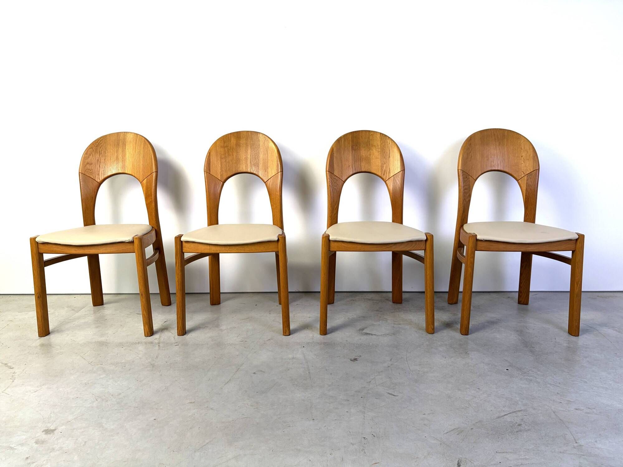 Vintage Danish oak dining chairs, 1970s