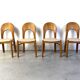 Vintage Danish oak dining chairs, 1970s