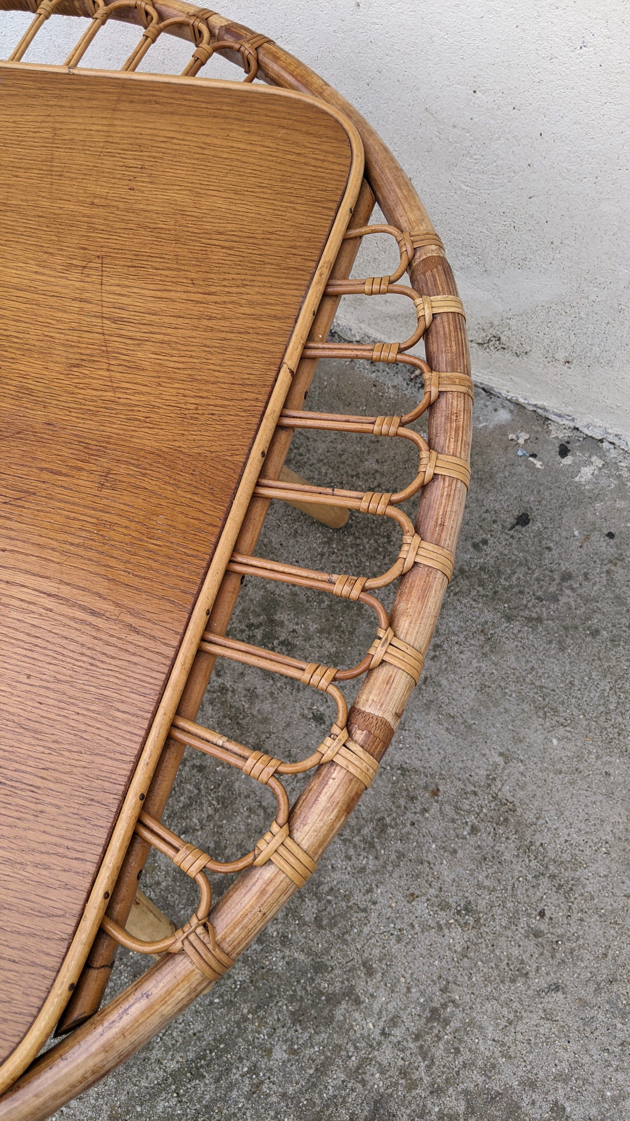 Rattan coffee table