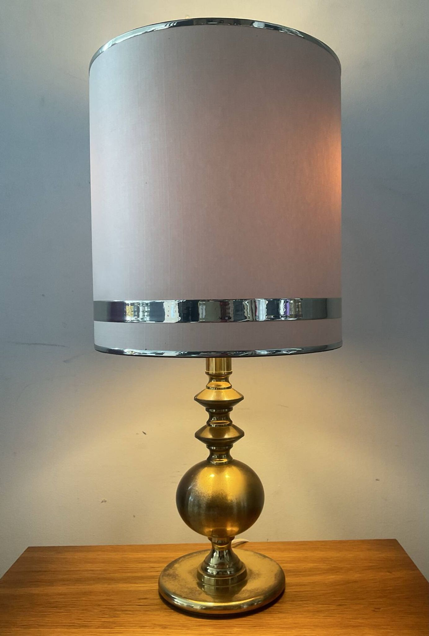 Lampe en laiton des années 60-70