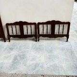 Pair of Provencal wooden bed year 40 from Dervieux