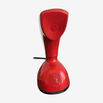 Téléphone Ericsson rouge années 70 vintage