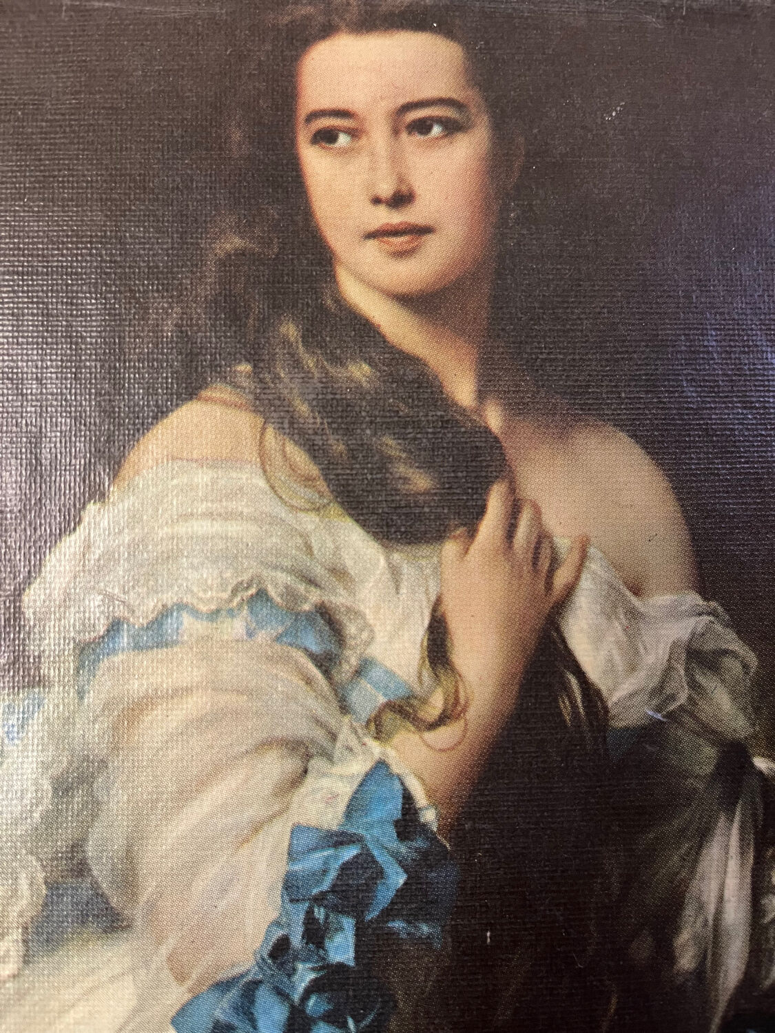 Engraving from the 1950s depicting Madame Rimsky Korsakov