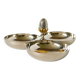 Triple silver-plated metal pocket emptier, Pinecone model, 1950 - 23 X 11 cm