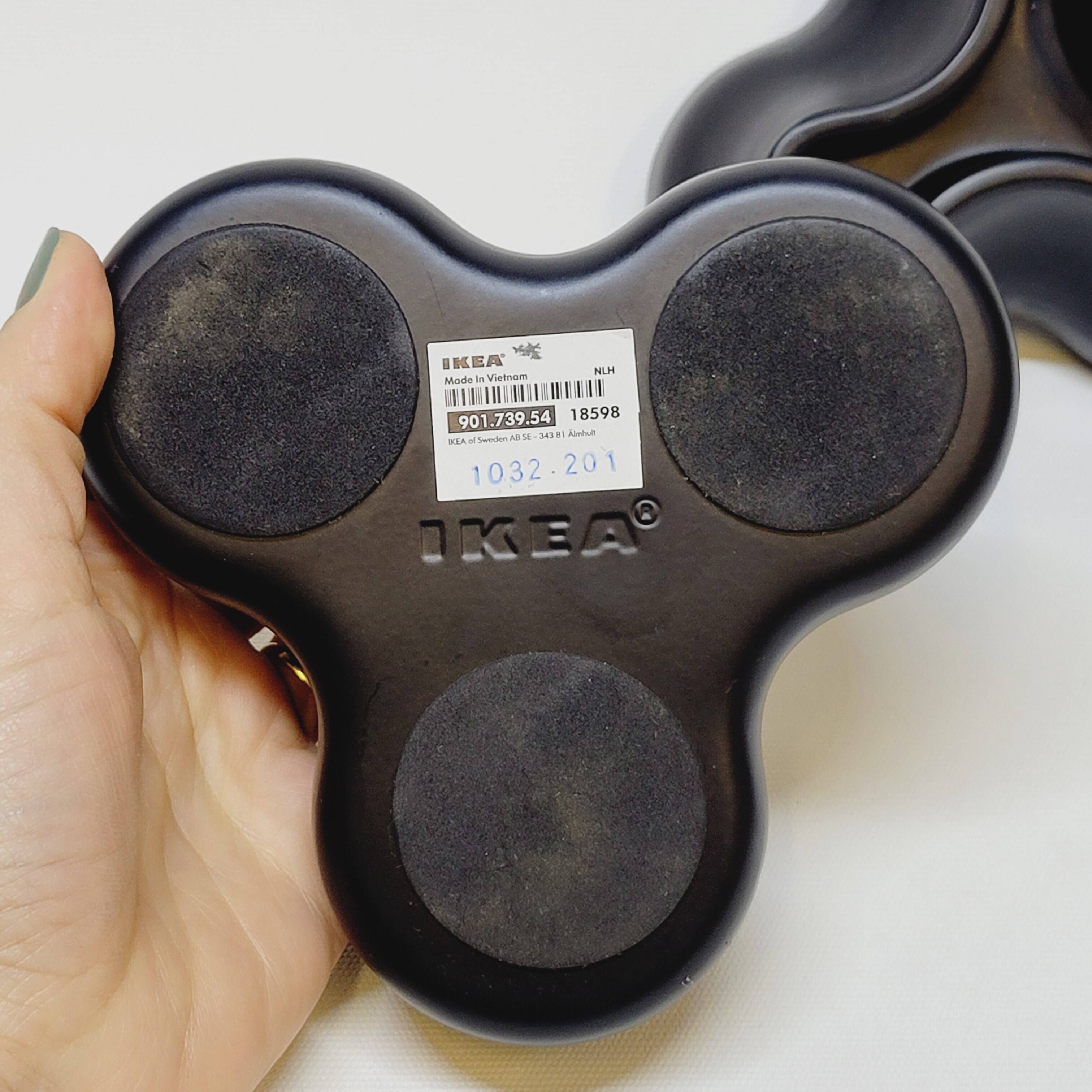 2 Black Candle Holders for 3 Candles Designed by Chris Martin