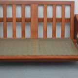 1960s 2-seater sofa teak, Hans Wegner for Getama