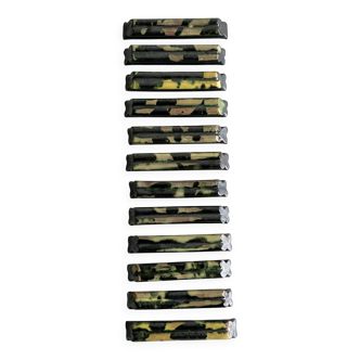 12 stoneware knife holders