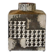 Large vintage square ceramic vase germany 1950