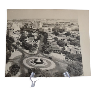 Photo argentique anonyme afrique senegal dakar quartier cathedrale vers 1950