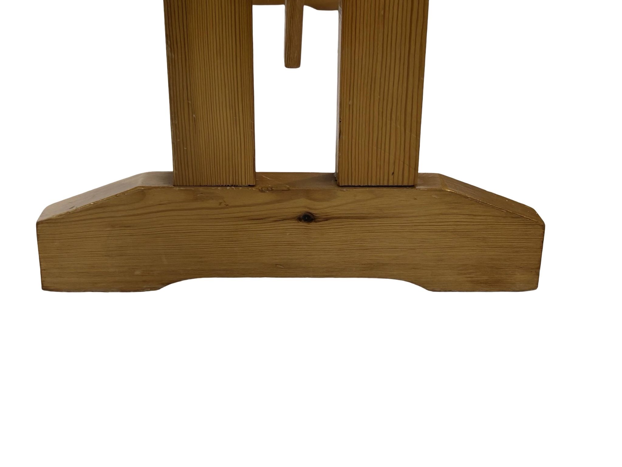 Vintage Scandinavian modern pinewood bench from the 1960's