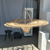 Suspension rattan saucer iron frame D:120 H:60