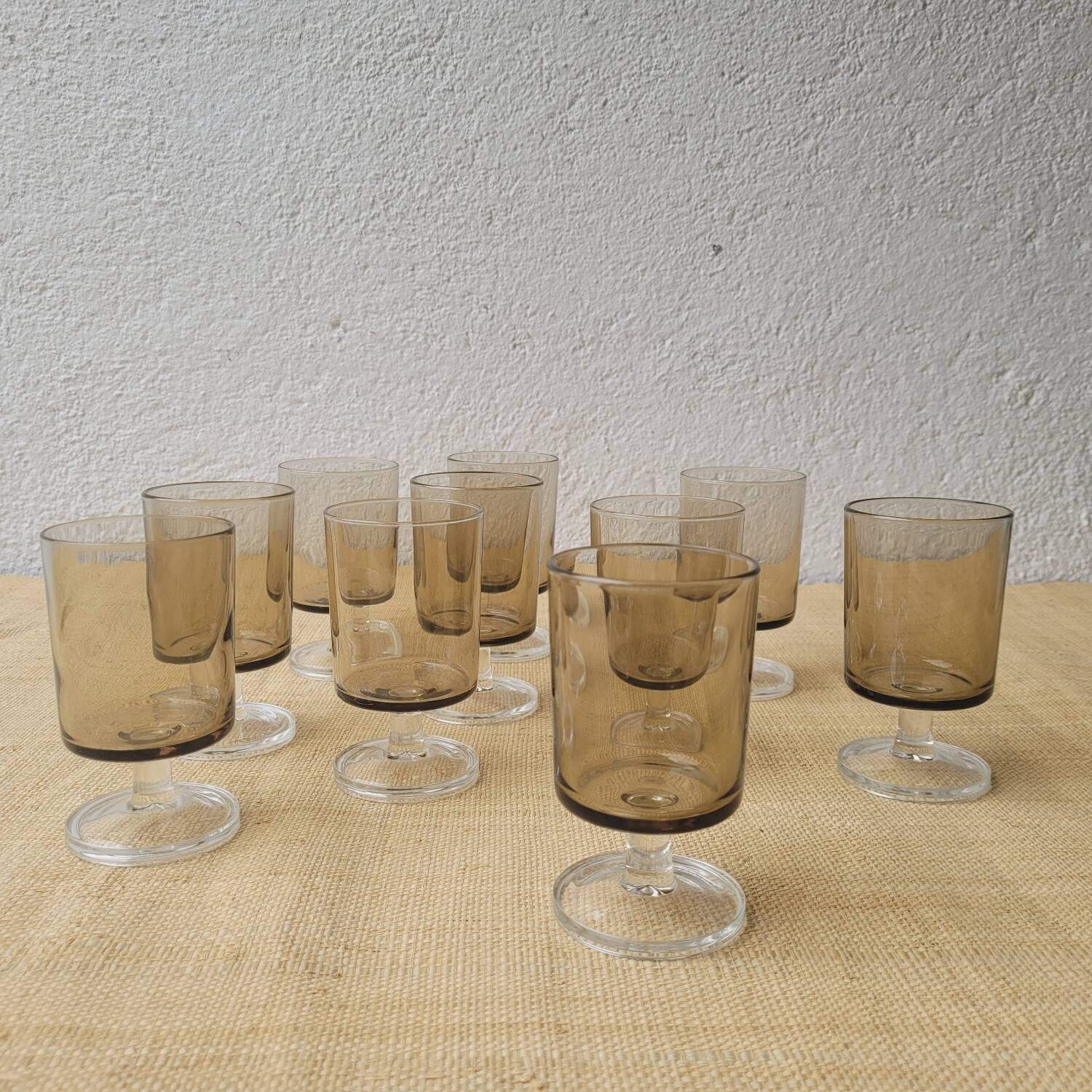 70's stemmed glasses