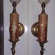 Pair of Candle Holder Style Wall Lights with Melted Wax
