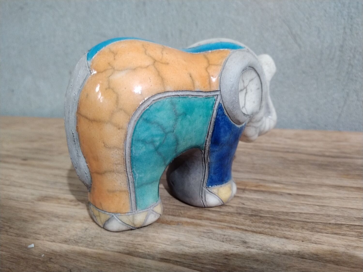 Vintage handcrafted elephant statuette