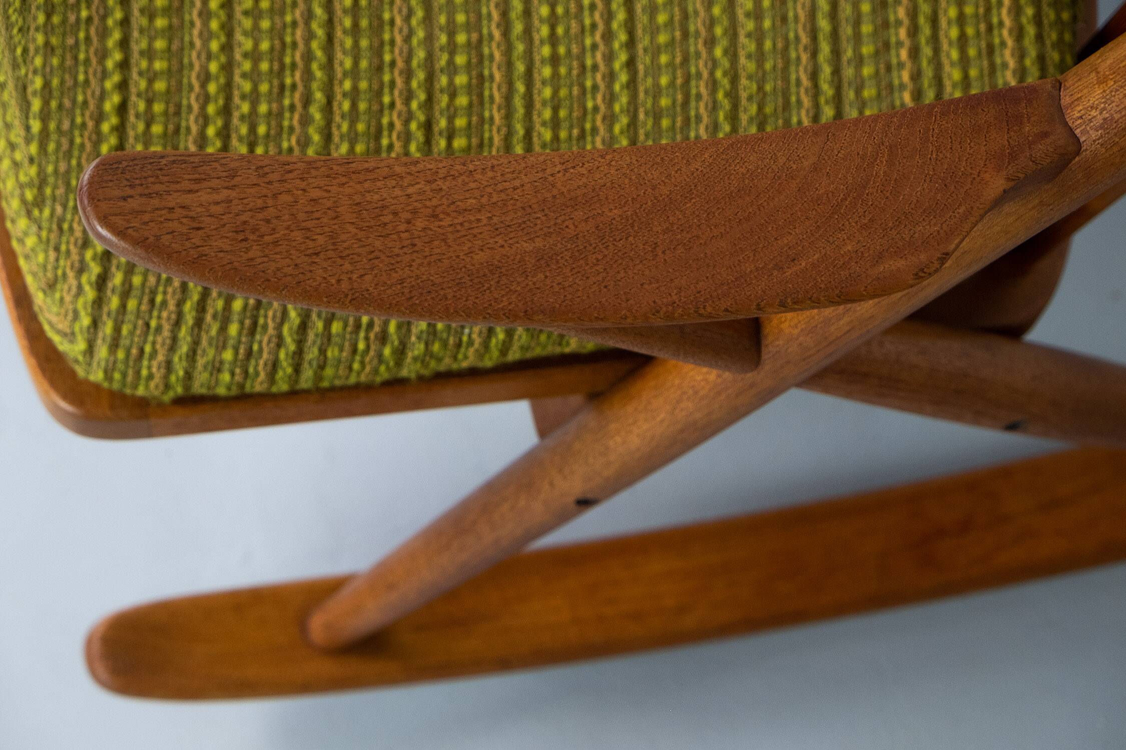 Midcentury Teak Rocking Chair by Frank Reenskaug for Bramin, 1960s