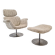 Fauteuil tulipe et pouf par Pierre Paulin pour Artifort, années 1980