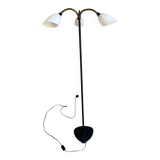 Wrought iron and brass floor lamp - Sweden, 1940s/1950s