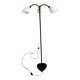 Wrought iron and brass floor lamp - Sweden, 1940s/1950s