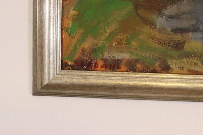 Mid Century Swedish Oil on Canvas – Landscape by Gunnar Ekdahl