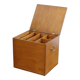 Large wooden box with brass handles