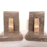 Antique Marble Bookends / Pair