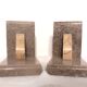 Antique Marble Bookends / Pair