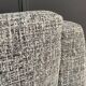 set of 2 grey relax chairs on castors 1970s