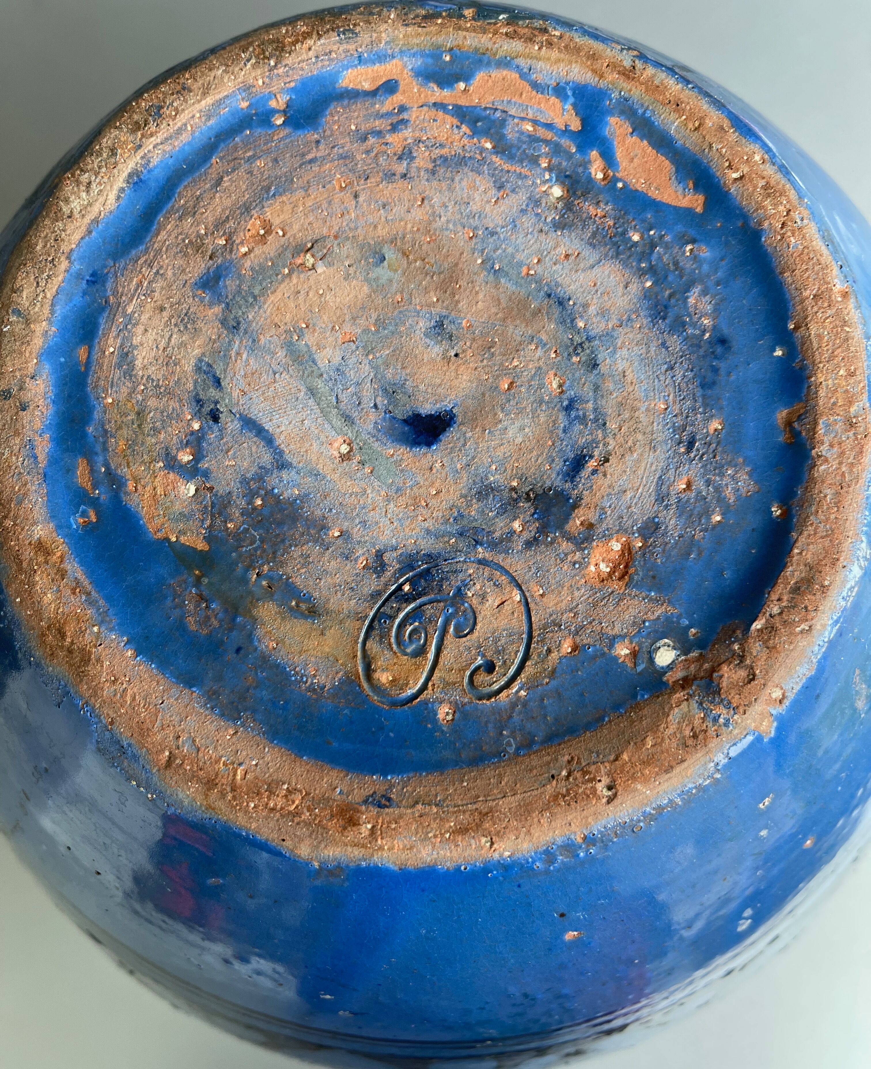 Blue sandstone vase circa 1930