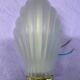 4 pressed glass wall lights with shell decor