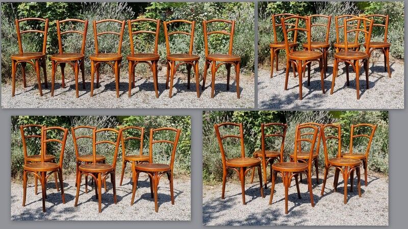 6 Horgen-Glarus bistro chairs 20s