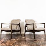 Mid-century Armchairs GFM-64 by Edmund Homa, Poland, 1960's, set of 2