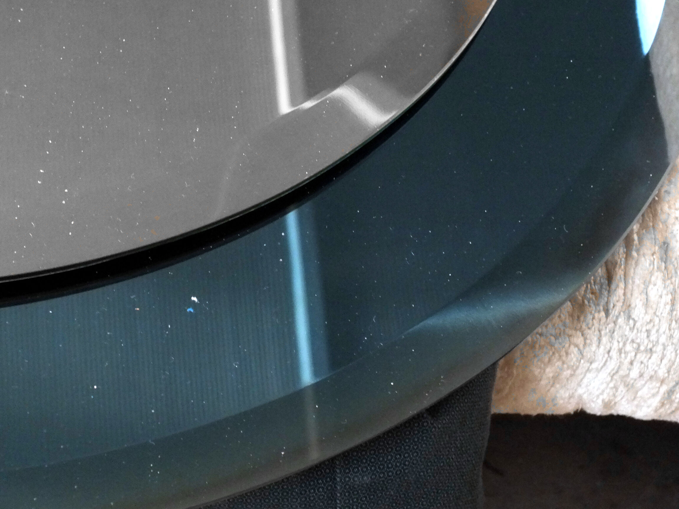 Luigi Fontana design blue cobalt mirror deco years 40 Fontana Arte