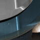 Miroir Luigi Fontana bleu cobalt pour Fontana Arte, 1940