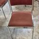 Dining room table + 4 stainless steel and smoked glass chairs 1970