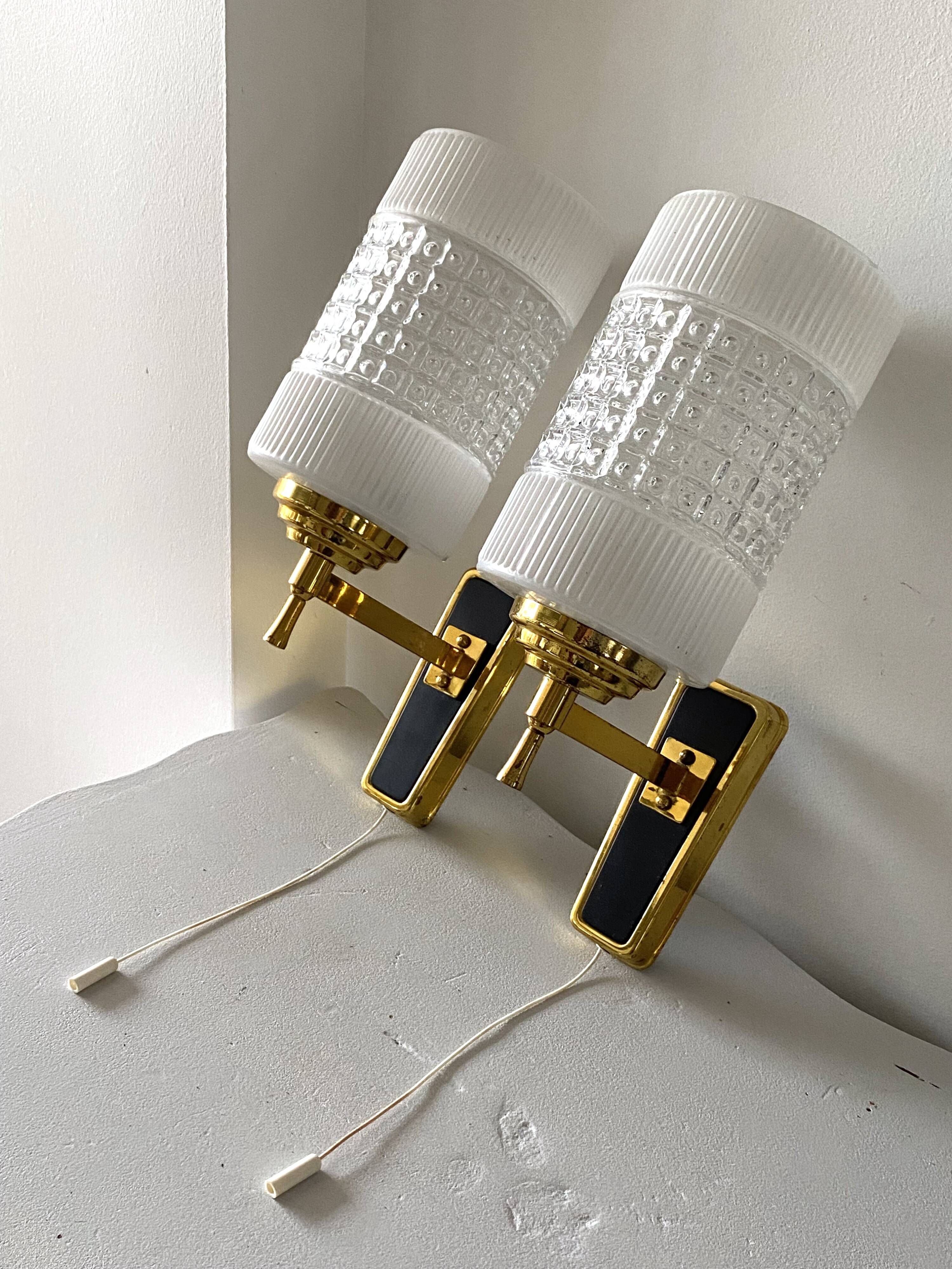 Pair of 50s wall lights